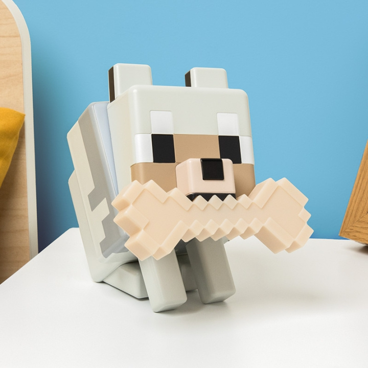 Paladone Minecraft Wolf Licht in de groep SPEELGOED, KINDER- & BABYPRODUCTEN / Kinderkamer / Babylampen / Tafellampen bij TP E-commerce Nordic AB (D28743)