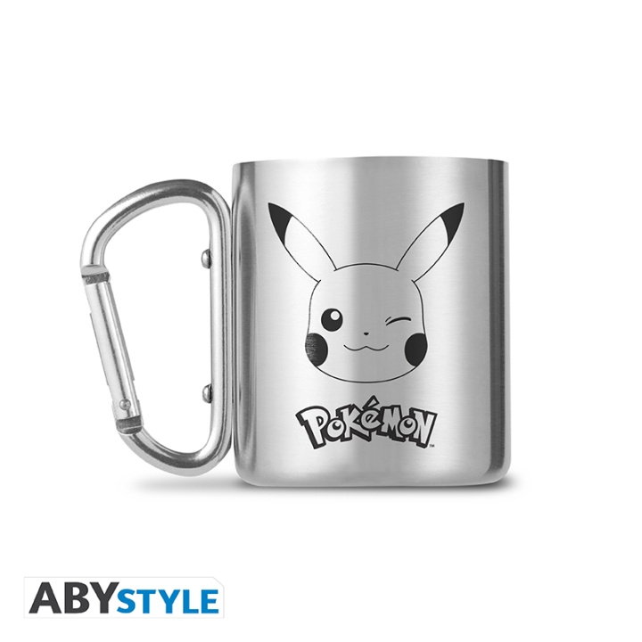 Abysse Pokemon mok karabijnhaak - Pikachu - 235ml in de groep SPORT, VRIJE TIJD & HOBBY / Leuke dingen / Bekers bij TP E-commerce Nordic AB (D28771)