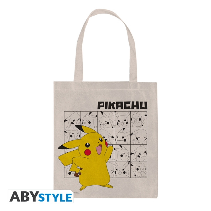 Abysse Draagtas Pikachu - Neutraal Beige - 37 x 42 cm in de groep SPORT, VRIJE TIJD & HOBBY / Leuke dingen / Verzamelobjecten bij TP E-commerce Nordic AB (D28772)