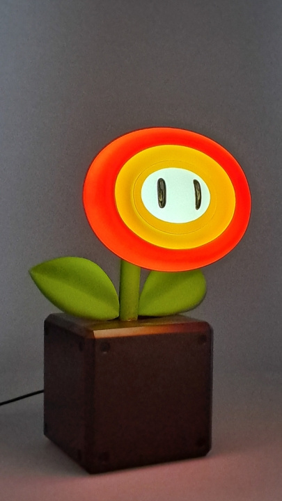 Paladone Lamp met vuurbloem in de groep SPEELGOED, KINDER- & BABYPRODUCTEN / Kinderkamer / Babylampen / Tafellampen bij TP E-commerce Nordic AB (D28818)