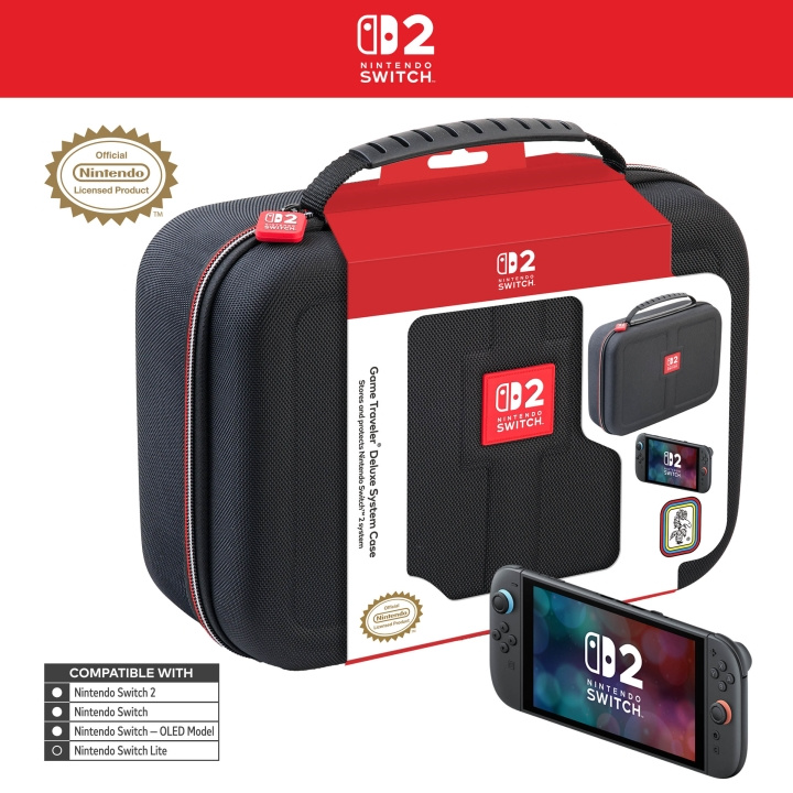 Nintendo Game reiziger: Deluxe systeemkoffer - Zwart in de groep HOME ELECTRONICS / Spelconsoles en accessoires / Nintendo Switch 2 bij TP E-commerce Nordic AB (D28861)