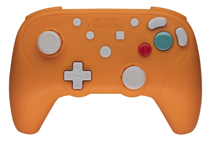 Retro-Fighters BattlerGC 2.4G-controller - Oranje in de groep HOME ELECTRONICS / Spelconsoles en accessoires / Nintendo Wii bij TP E-commerce Nordic AB (D28878)