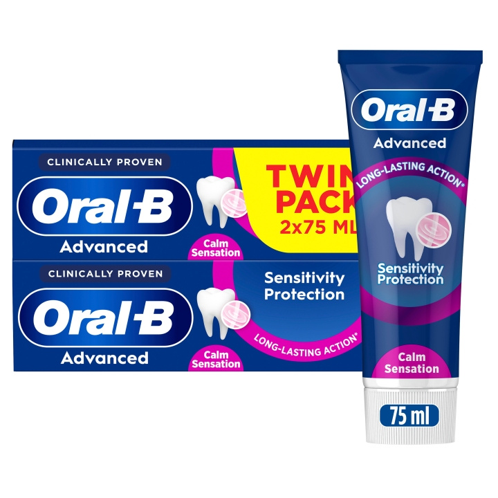 Oral B Advanced Sensitivity Protection Calm Sensation Tandpasta - 150 ml in de groep BEAUTY & HEALTH / Mondverzorging / Whitening producten bij TP E-commerce Nordic AB (D28919)