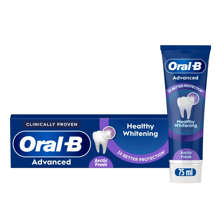 Oral B Advanced Healthy Whitening Arctic Fresh Tandpasta - 75 ml in de groep BEAUTY & HEALTH / Mondverzorging / Whitening producten bij TP E-commerce Nordic AB (D28922)