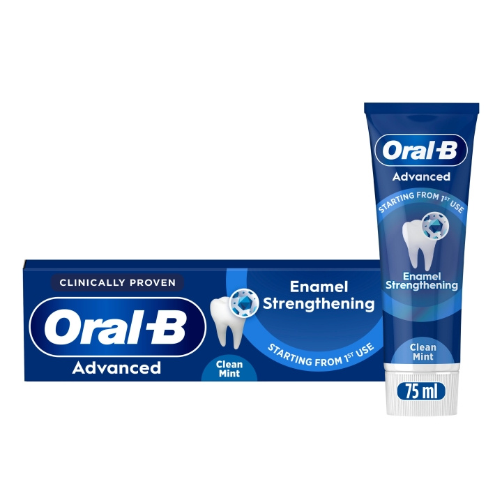 Oral B Advanced glazuurversterkende Clean Mint tandpasta - 75 ml in de groep BEAUTY & HEALTH / Mondverzorging / Whitening producten bij TP E-commerce Nordic AB (D28923)