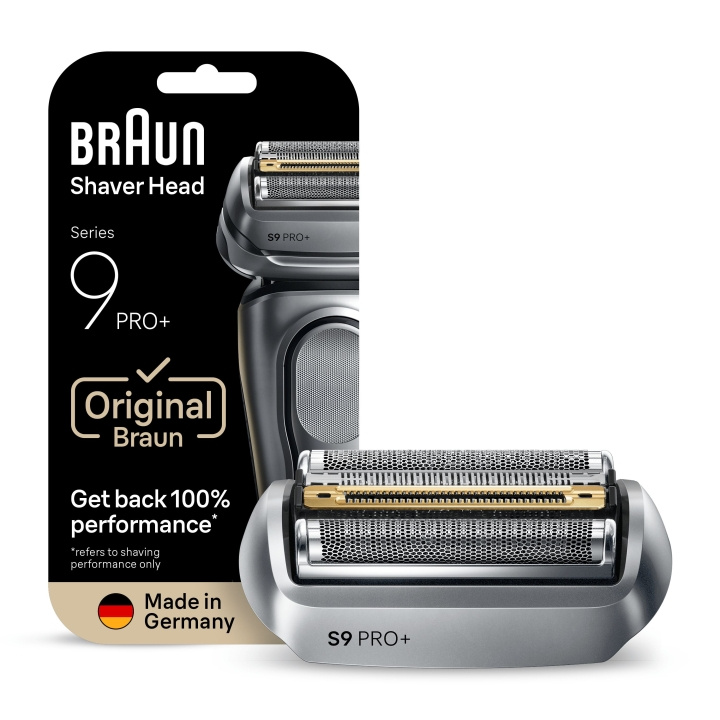 Braun Series 9 PRO+ elektrisch scheerapparaat - ORIGINEEL vervangingshoofd, 96M - Zilver in de groep BEAUTY & HEALTH / Haar & Styling / Scheren & Trimmen / Scheerapparaten bij TP E-commerce Nordic AB (D28927)