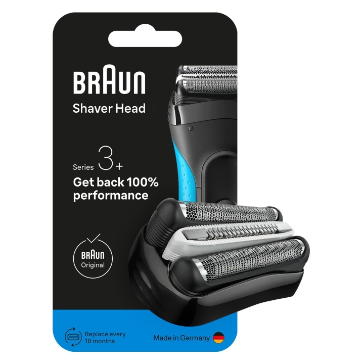 Braun Series 3+ elektrisch scheerapparaat ORIGINAL Vervangingshoofd, 32B - Zwart in de groep BEAUTY & HEALTH / Haar & Styling / Scheren & Trimmen / Scheerapparaten bij TP E-commerce Nordic AB (D28928)