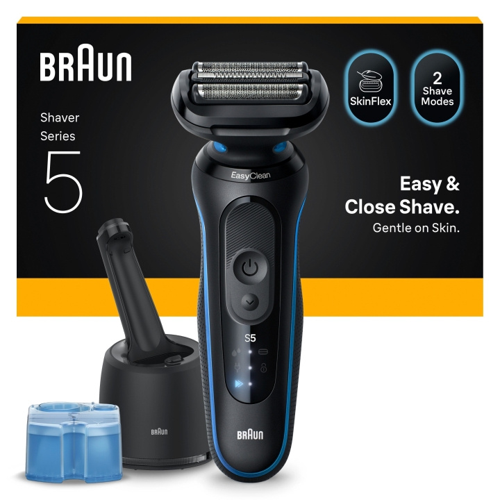 Braun Series 5 elektrisch scheerapparaat - SmartCare Center - 52-B7000CC - Blauw in de groep BEAUTY & HEALTH / Haar & Styling / Scheren & Trimmen / Scheerapparaten bij TP E-commerce Nordic AB (D28932)