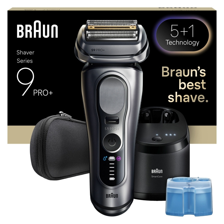 Braun Series 9 PRO+ elektrisch scheerapparaat - Zilver in de groep BEAUTY & HEALTH / Haar & Styling / Scheren & Trimmen / Scheerapparaten bij TP E-commerce Nordic AB (D28934)