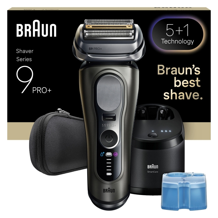 Braun Series 9 PRO+ elektrisch scheerapparaat - Pro SensoAdapt, SmartCare Center, 9655CC - Grafietgrijs in de groep BEAUTY & HEALTH / Haar & Styling / Scheren & Trimmen / Scheerapparaten bij TP E-commerce Nordic AB (D28946)