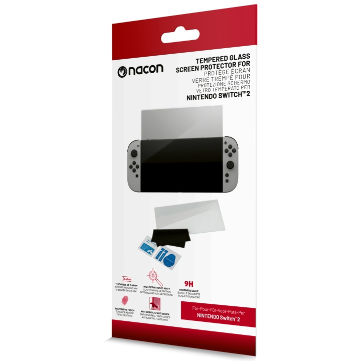 NACON Gehard glas Screen Protector voor Nintendo Switch II in de groep HOME ELECTRONICS / Spelconsoles en accessoires / Nintendo Switch 2 bij TP E-commerce Nordic AB (D28954)