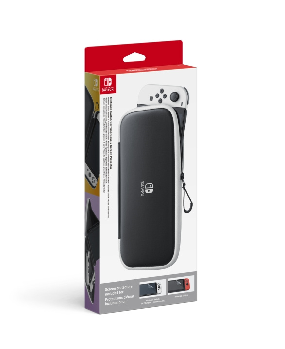 Nintendo Switch OLED Draagtas Inc Schermbeveiliging in de groep HOME ELECTRONICS / Spelconsoles en accessoires / Nintendo Switch bij TP E-commerce Nordic AB (D28956)