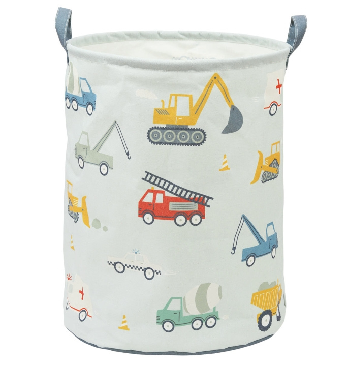 A little lovely company Opbergzak - Voertuigen - 40 x 50 x 40 cm in de groep SPEELGOED, KINDER- & BABYPRODUCTEN / Kinderkamer / Opslag bij TP E-commerce Nordic AB (D29010)