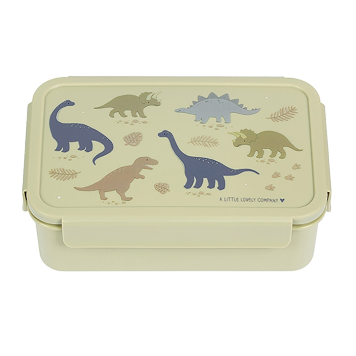 A little lovely company Bento Lunchbox - Dinosaurussen - 22 x 7,5 x 14,5 cm in de groep SPEELGOED, KINDER- & BABYPRODUCTEN / Eten & Drinken / Kinderservies bij TP E-commerce Nordic AB (D29011)