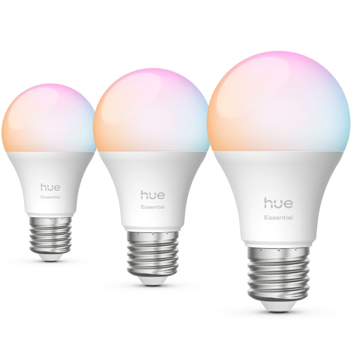 Philips Hue Essential White and color ambiance E27 60W 806lm 3-pack in de groep HUISHOUDEN & TUIN / Smart home / Slimme verlichting bij TP E-commerce Nordic AB (D29118)