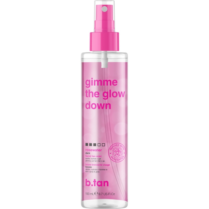 b.tan Gimme The Glow Down Gezichtsbruiningsnevel 190ml in de groep BEAUTY & HEALTH / Huidsverzorging / Lichaamsverzorging / Body mist bij TP E-commerce Nordic AB (D29137)