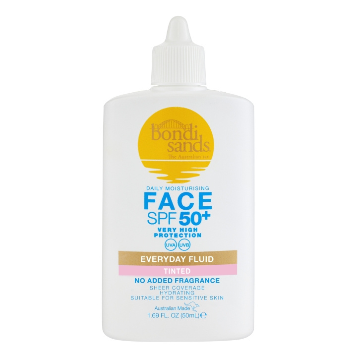 Bondi Sands SPF50+ Everyday Getinte Gezichtsvloeistof 50 ml in de groep BEAUTY & HEALTH / Huidsverzorging / Zonnebank / Zonnebescherming bij TP E-commerce Nordic AB (D29139)