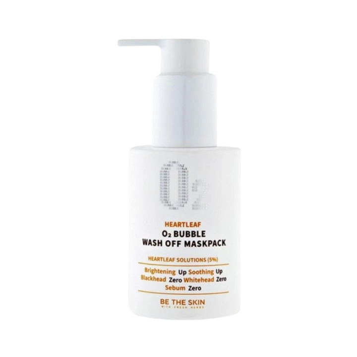 Be The Skin Heartleaf O2 Bubble Wash Off Mask Pack - 120 g in de groep BEAUTY & HEALTH / Huidsverzorging / Gezicht / Maskers bij TP E-commerce Nordic AB (D29253)