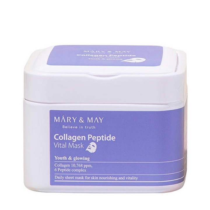 Mary&May Collageenpeptide Vital Masker - 30 stuks in de groep BEAUTY & HEALTH / Huidsverzorging / Gezicht / Maskers bij TP E-commerce Nordic AB (D29266)