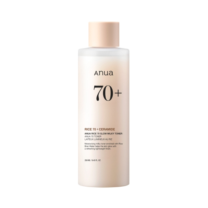 Anua Rijst 70 Glow Milky Toner - 250 ml in de groep BEAUTY & HEALTH / Huidsverzorging / Gezicht / Gezichtswater en Facemist bij TP E-commerce Nordic AB (D29300)
