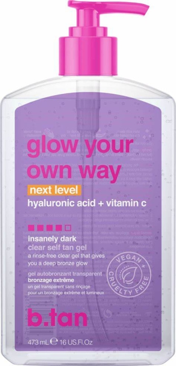 b.tan Glow Your Own Way NEXT LEVEL Tan Gel 473 ml in de groep BEAUTY & HEALTH / Huidsverzorging / Zonnebank / Bruin zonder zon bij TP E-commerce Nordic AB (D29386)