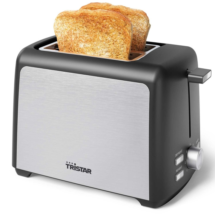 Tristar Brödrost BR-1058 Rostfri 2 skivors 800W in de groep HUISHOUDEN & TUIN / Huishoudelijke apparaten / Broodroosters & Broodgrills / Broodroosters bij TP E-commerce Nordic AB (D29498)