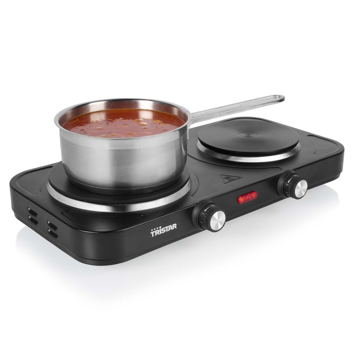 Tristar Kokplatta dubbel KP-6152 2500W in de groep HUISHOUDEN & TUIN / Huishoudelijke apparaten / Werkbladen en kookplaat bij TP E-commerce Nordic AB (D29502)