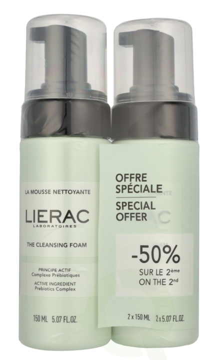 Lierac Paris Lierac The Cleansing Foam Duo Set 300 ml 2 x 150ml in de groep BEAUTY & HEALTH / Huidsverzorging / Gezicht / Schoonmaak bij TP E-commerce Nordic AB (D29549)