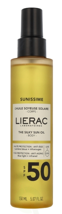 Lierac Paris Lierac Sunissime The Silky Sun Oil SPF50 150 ml in de groep BEAUTY & HEALTH / Huidsverzorging / Zonnebank / Zonnebescherming bij TP E-commerce Nordic AB (D29566)