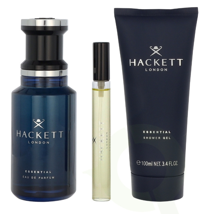 Hackett London Hackett Essential Giftset 210 ml Edp Spray 100 ml/Showergel 100 ml/Travel Spray 10 ml in de groep BEAUTY & HEALTH / Geuren & Parfum / Parfum / Parfumdoosjes bij TP E-commerce Nordic AB (D29625)
