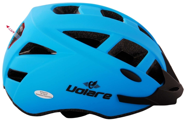 Volare Fietshelm - Blauw w/LED 54-58 cm (1128) in de groep SPORT, VRIJE TIJD & HOBBY / Sportuitrusting / Fietsaccessoires / Helmen bij TP E-commerce Nordic AB (D29664)