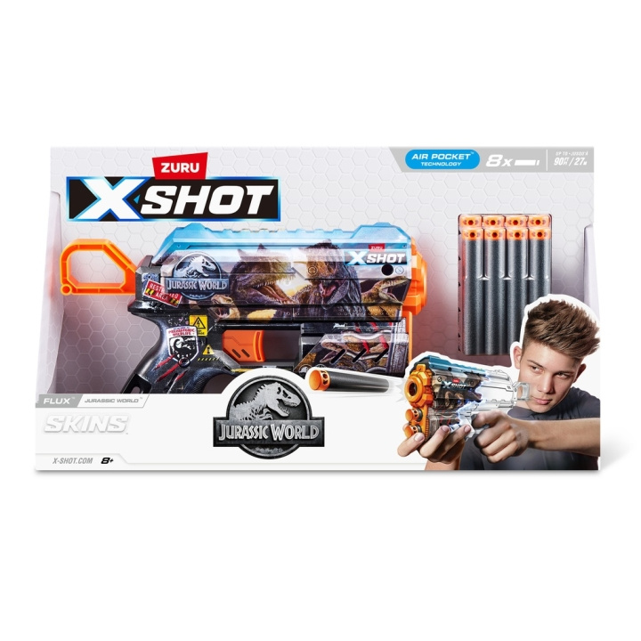 X-Shot Vellen- Flux Jurassic (8 Darts) (36755-S001) in de groep SPEELGOED, KINDER- & BABYPRODUCTEN / Speelgoed / Actie spel bij TP E-commerce Nordic AB (D29677)