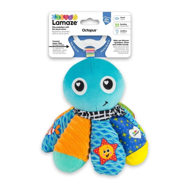 Lamaze Clip & Go Zilte Sam De Octopus - (941-27514) in de groep SPEELGOED, KINDER- & BABYPRODUCTEN / Babyspeelgoed / Knuffels bij TP E-commerce Nordic AB (D29709)