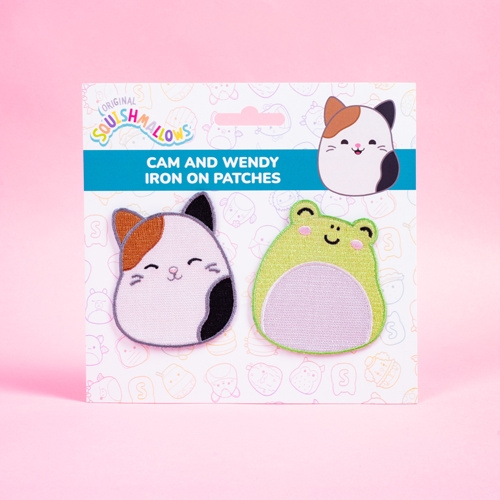 Squishmallows Strijkbare Patches Cam & Wendy - Levendig in de groep SPEELGOED, KINDER- & BABYPRODUCTEN / Speelgoed / Figuren, Miniaturen & accessoires bij TP E-commerce Nordic AB (D29727)