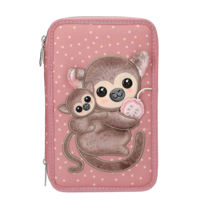 TOPModel Drievoudig etui JUICY - Dusky Pink met oranje stippen (413323) in de groep SPEELGOED, KINDER- & BABYPRODUCTEN / Speelgoed / Etui bij TP E-commerce Nordic AB (D29733)