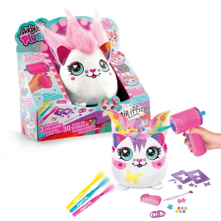 Airbrush Plush Hair\'iffic 17cm Squish Pal - Precious (1040112) in de groep SPEELGOED, KINDER- & BABYPRODUCTEN / Babyspeelgoed / Knuffels bij TP E-commerce Nordic AB (D29753)