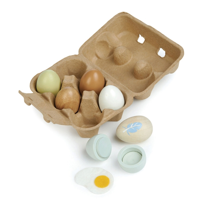 Tender Leaf Houten eieren in schaal - (TL8285) in de groep SPEELGOED, KINDER- & BABYPRODUCTEN / Speelgoed / Speelset bij TP E-commerce Nordic AB (D29832)