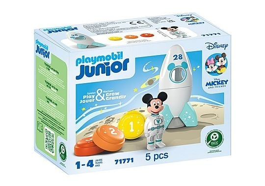 Playmobil Mickey Mouse\'s raket ruimteavontuur (71771) in de groep SPEELGOED, KINDER- & BABYPRODUCTEN / Speelgoed / Figuren, Miniaturen & accessoires bij TP E-commerce Nordic AB (D29849)