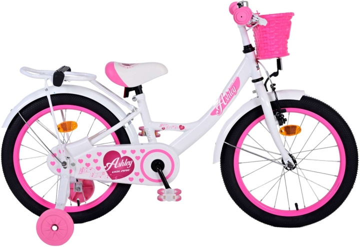 Volare Kinderfiets 18 - Ashley White (51801) in de groep SPEELGOED, KINDER- & BABYPRODUCTEN / Buitenspeelgoed / Fietsen & Steppen bij TP E-commerce Nordic AB (D29890)