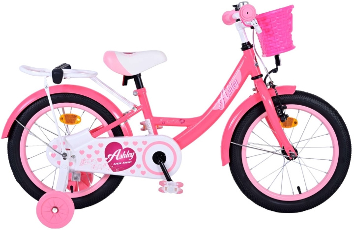Volare Kinderfiets 16 - Ashley Donker Roze (51642) in de groep SPEELGOED, KINDER- & BABYPRODUCTEN / Buitenspeelgoed / Fietsen & Steppen bij TP E-commerce Nordic AB (D29891)