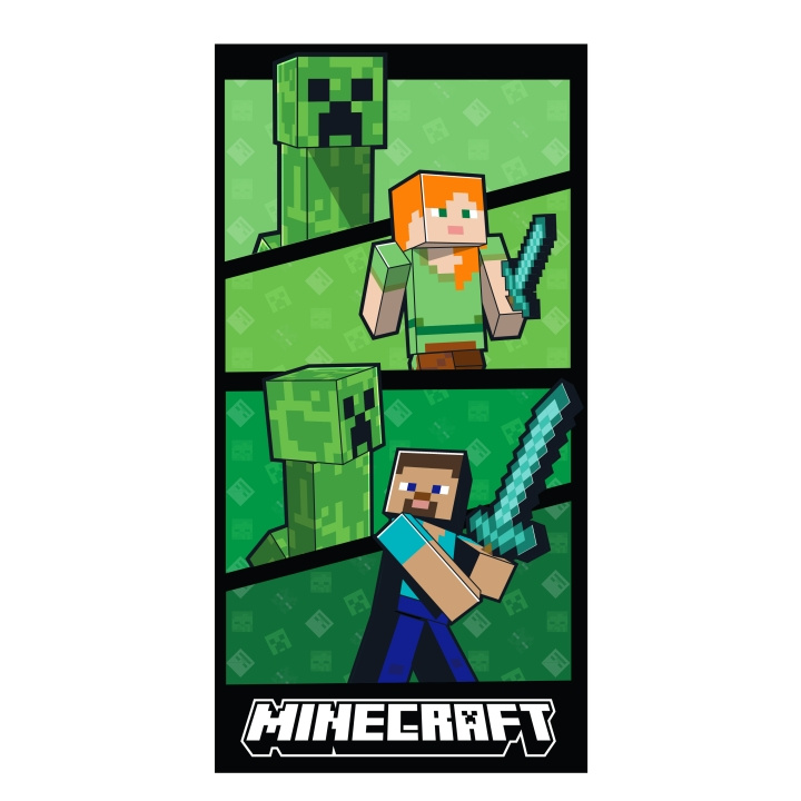 MINECRAFT Beach towel - 70 x 140 cm - MINECRAFT (MNC698) in de groep HUISHOUDEN & TUIN / Badkamer / Handdoeken bij TP E-commerce Nordic AB (D29897)