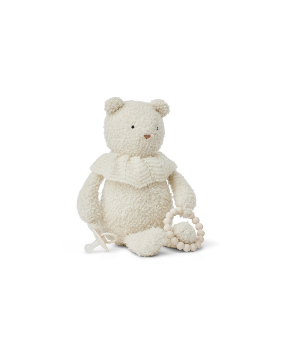 Smallstuff Activiteiten beer, bouclè merino wol, gebroken wit - (40006-01) in de groep SPEELGOED, KINDER- & BABYPRODUCTEN / Babyspeelgoed / Knuffels bij TP E-commerce Nordic AB (D29904)