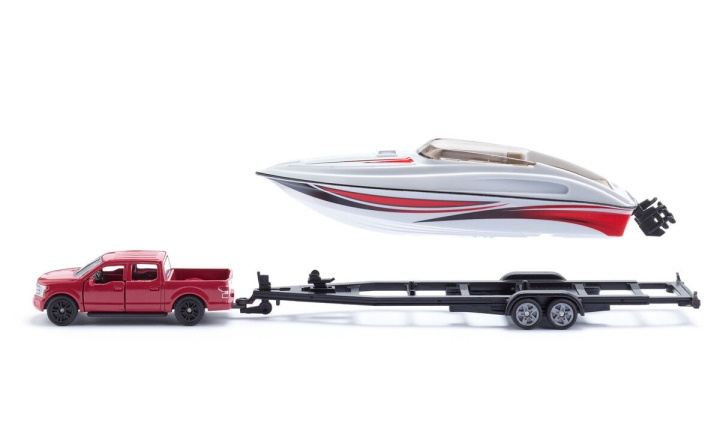 SIKU Ford F150 met Motorboot (313-2568) in de groep SPEELGOED, KINDER- & BABYPRODUCTEN / Speelgoed / Speelgoedauto\'s bij TP E-commerce Nordic AB (D29944)