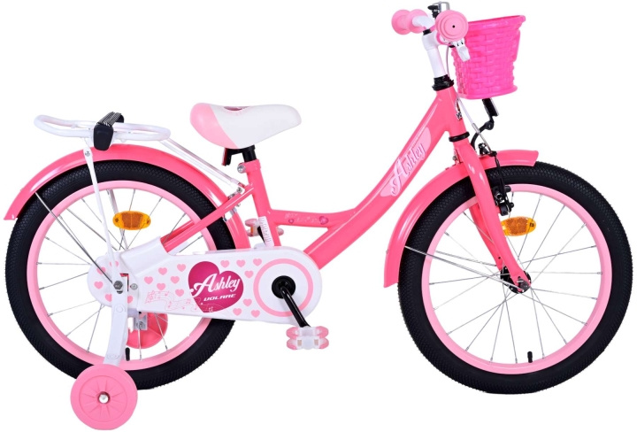 Volare Kinderfiets 18 - Ashley Donker Roze (51802) in de groep SPEELGOED, KINDER- & BABYPRODUCTEN / Buitenspeelgoed / Fietsen & Steppen bij TP E-commerce Nordic AB (D29958)