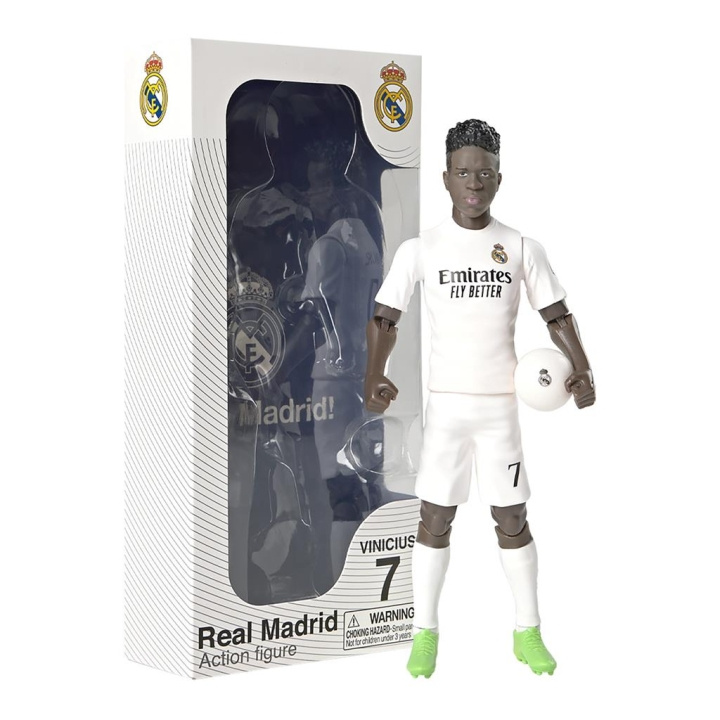 Socker Real Madrid Vinicius Junior 20cm (83606) in de groep SPEELGOED, KINDER- & BABYPRODUCTEN / Speelgoed / Figuren, Miniaturen & accessoires bij TP E-commerce Nordic AB (D29970)