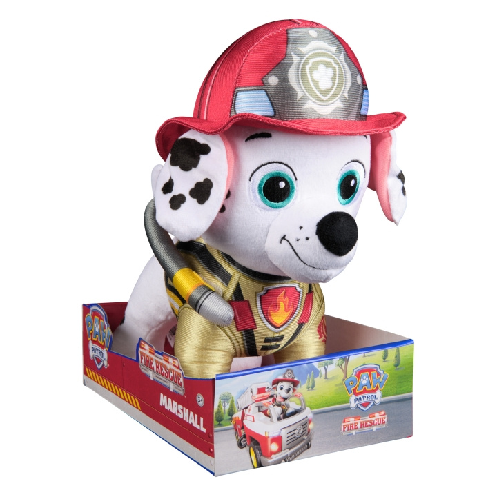 Paw Patrol Fire Rescue Deluxe Pluche 30 cm - Marshall (6073667) in de groep SPEELGOED, KINDER- & BABYPRODUCTEN / Babyspeelgoed / Knuffels bij TP E-commerce Nordic AB (D29990)