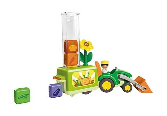 Playmobil Junior: Trekker met Load and Drop Planter (71773) in de groep SPEELGOED, KINDER- & BABYPRODUCTEN / Speelgoed / Figuren, Miniaturen & accessoires bij TP E-commerce Nordic AB (D30000)