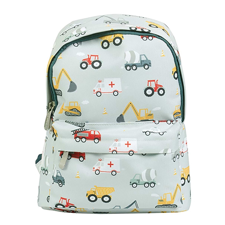 A little lovely company Kleine rugzak - Voertuigen - 22 x 30 x 10 cm in de groep SPEELGOED, KINDER- & BABYPRODUCTEN / Reizen / Kindertassen / Rugzakken bij TP E-commerce Nordic AB (D30110)