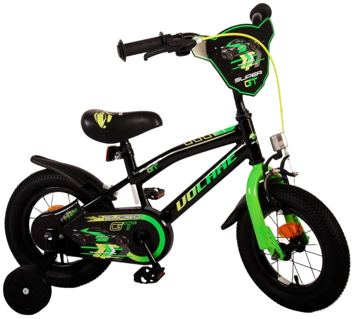 Volare Kinderfiets 12 - Super GT Groen (21182) in de groep SPEELGOED, KINDER- & BABYPRODUCTEN / Buitenspeelgoed / Fietsen & Steppen bij TP E-commerce Nordic AB (D30134)