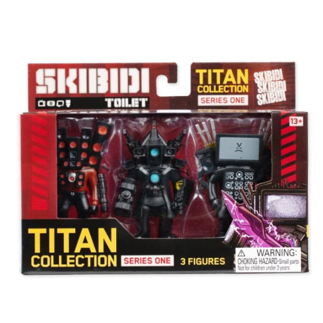 Skibidi Toilet Skibidi - Toilet Titan 3 Pack - (13003) in de groep SPEELGOED, KINDER- & BABYPRODUCTEN / Speelgoed / Figuren, Miniaturen & accessoires bij TP E-commerce Nordic AB (D30137)